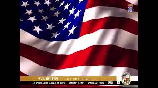 Democrat LA City Council Member, Kevin De Leon, Forgets Pledge of Allegiance