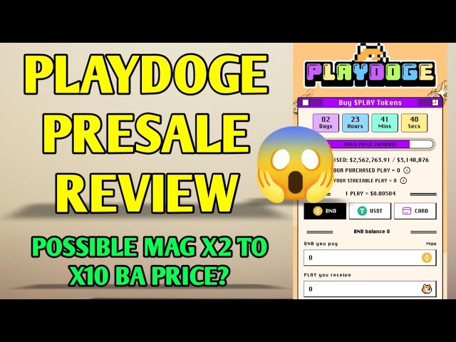 Playdoge presale review | Possible mag x2 to x10 ang price? class=
