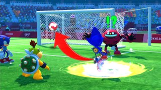 Mario &amp; Sonic At The Olympic Games Tokyo 2020 Football Peach, Yoshi, Knuckles, Metal Sonic