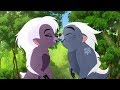 The lion guard  bunga and binga kiss