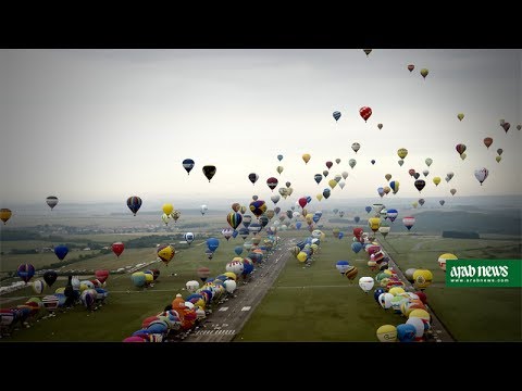 Video till 456 stycken luftballonger i luften samtidigt