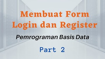 Membuat Form Login dan Register dengan Vb.Net dan Access [Part 2]