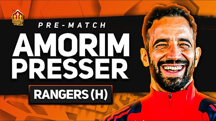We are REALLY BAD! Amorim Press Conference Reaction! Man Utd vs Rangers