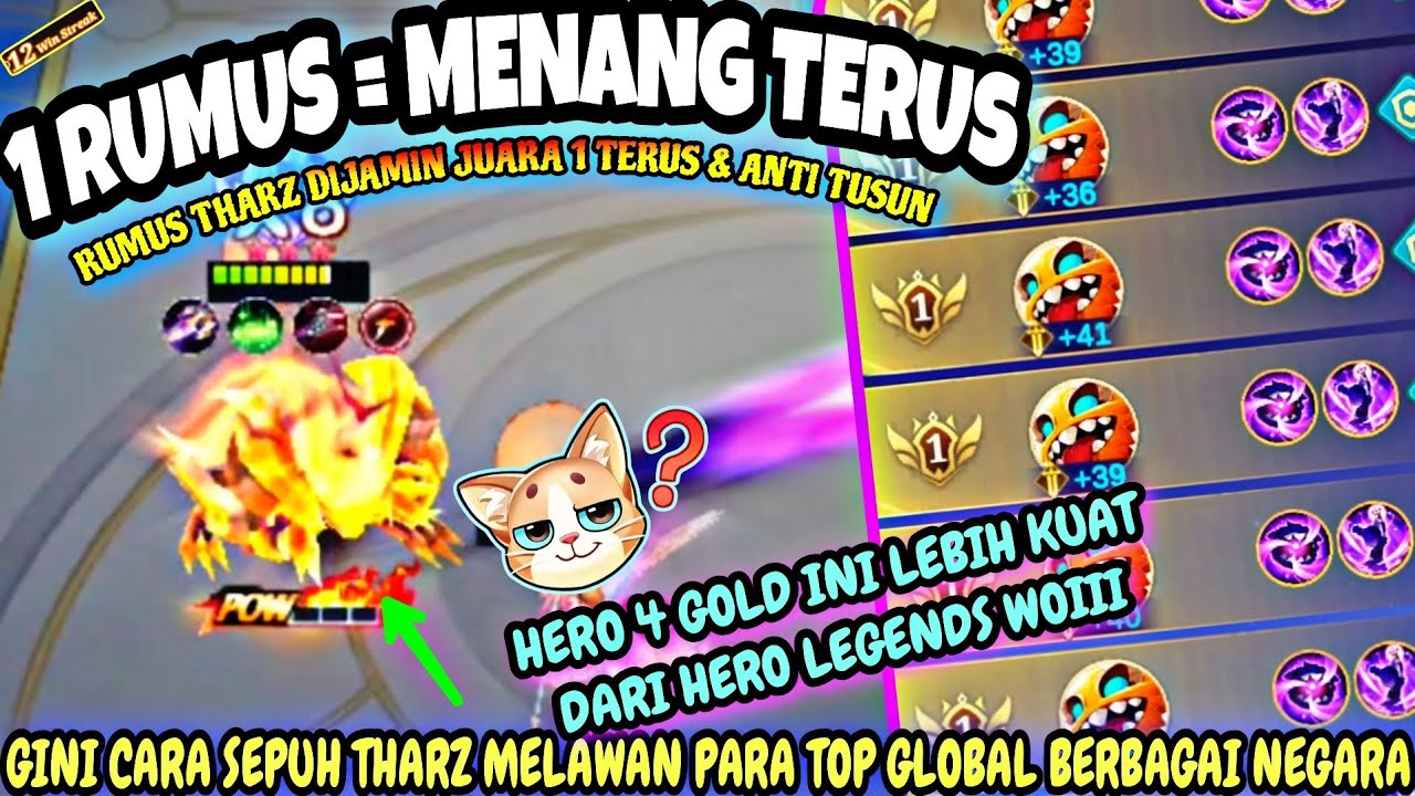 1 RUMUS = MENANG TERUS !!! TUTORIAL CARA BERMAIN THARZ ANTI TUSUN DI PATCH TERBARU - MCGG