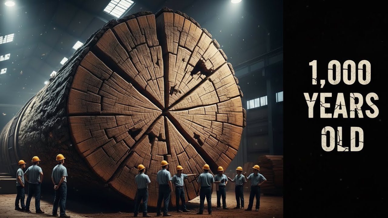 A 1,000-Year-Old Tree Enters the Factory — What Happens Next Is Unbelievable
