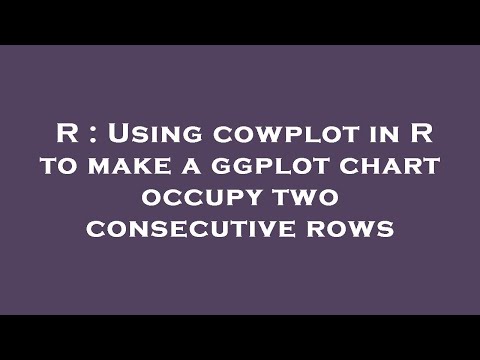 R : Using cowplot in R to make a ggplot chart occupy two consecutive rows