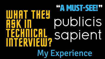 Watch Before You Go For Interview | Publicis Sapient | Technical Interview Guide | Java Developer