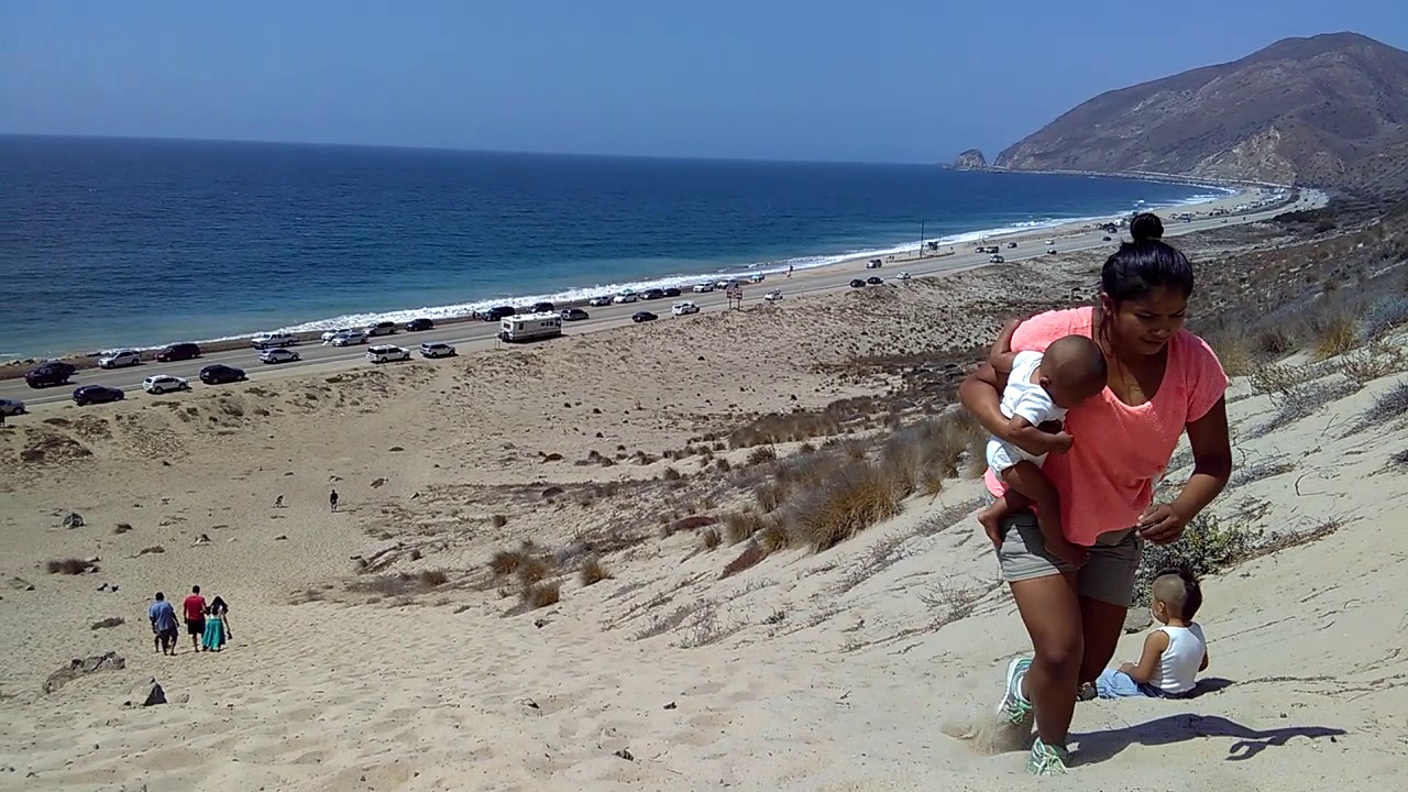 Climbing Malibu sand mountain california....2/02/2017 YouTube