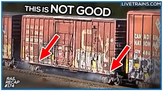 NOT GOOD! SMOKING WHEELS On Railcar | Rail RECAP #174