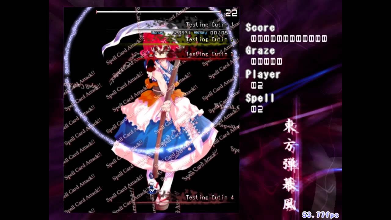 Danmakufu (ph3) - Cutin Function - YouTube