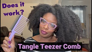 Detangle with Tangle Teezer Wide Tooth Comb…Does it Work on 4 Type Hair??