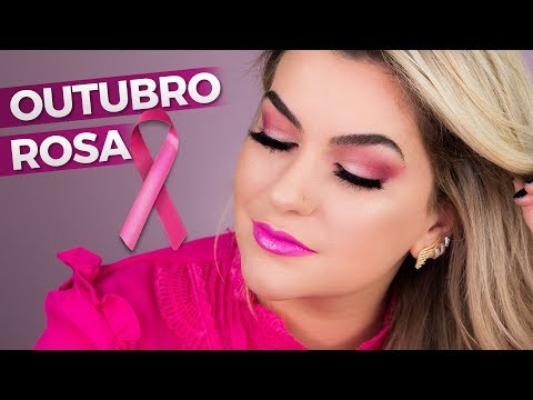 MAKE ESPECIAL DO OUTUBRO ROSA POR ALICE SALAZAR
