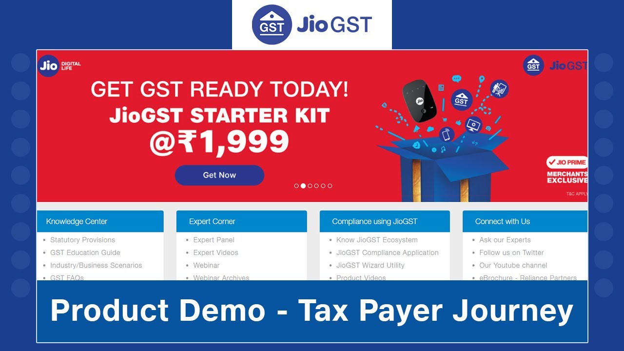 Product Demo - Tax Payer Journey