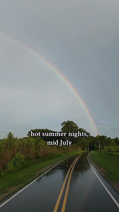Hot summer night, mid July & a rainbow 🌈 #shorts