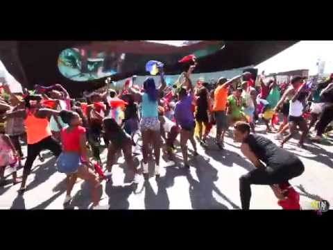 Brooklyn's First "OBA Soca Flash Mob" at the Barclays Center 8/29/2015