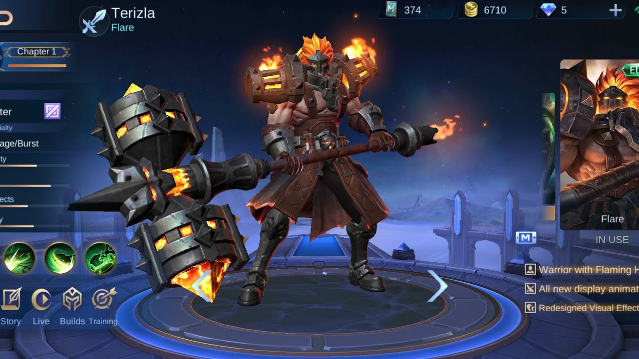 Terizla unlock Flare Skin : Mobile Legends Bang Bang - YouTube