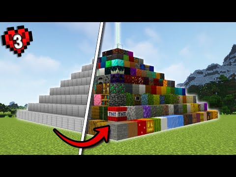 I Built a Beacon Using Every Full Block in Minecraft Hardcore