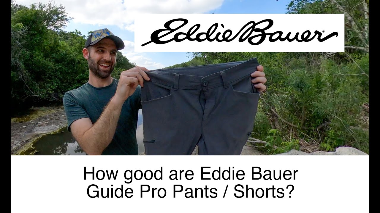 Eddie Bauer Mens Pants 34×32 Travex Beige Straight Leg Nylon Hiking Water  Resist – Full On Cinema