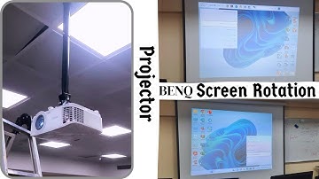 BENQ Projector Screen Rotation | How to fix flipped upside-down image on Benq MX560 projector