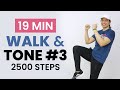 WALK and TONE #2 • 19 MIN CARDIO WORKOUT • 2500 Steps • No Equipment • Keoni Tamayo