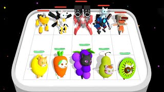 Merge Toilet Cat Kamera Battle ✨ Banana Cat ✨Robot Cat Gameplay Max Levels screenshot 5