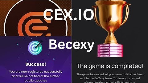 CEX IO BeCexy Airdrop claiming and Allocation. 