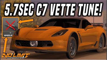 FASTEST C7 Corvette Tune (No Bar) - 5.7 ¼Mile | No Limit Drag Racing 2.0