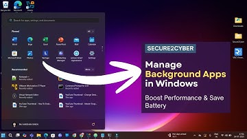How To Manage Background Apps in Windows | Boost Performance & Save Battery