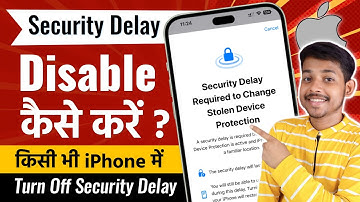 Security Delay Disable Kaise Kare iPhone Me | Security Delay in Progress Problem in iPhone