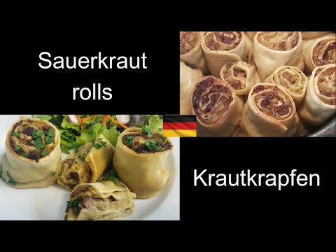 Sauerkraut rolls ~ KRAUTKRAPFEN ~ a delectable Southern German meal! Dinner under !