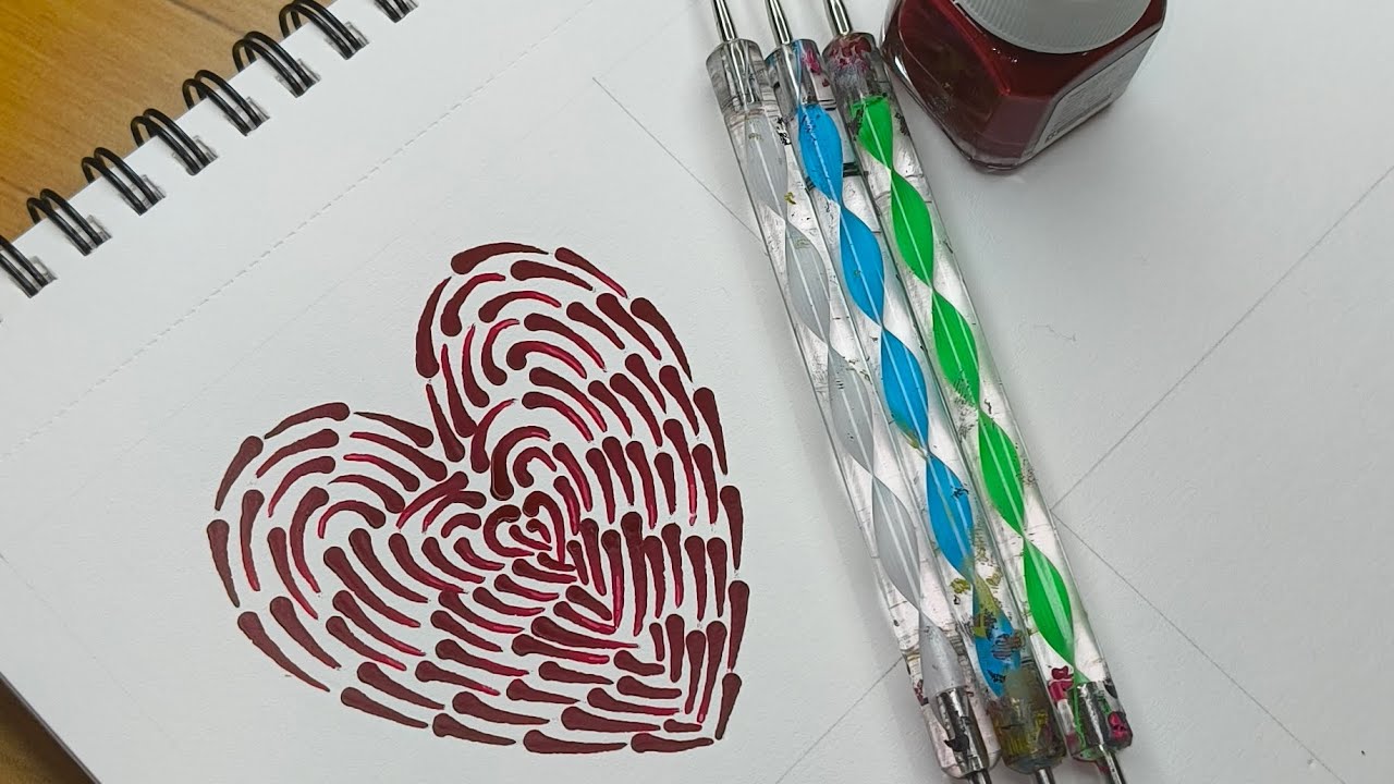 Heart 1 ~ Valentine's Week Series ❤️ #art #dotmandala #abstractart