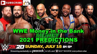 WWE Money in the Bank 2021 Men's Money in the Bank Ladder Match Predictions WWE 2K20