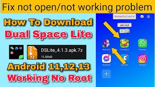 How to Download Dual Space Lite Mod Apk || Android 11,12,13 Working No Root screenshot 4