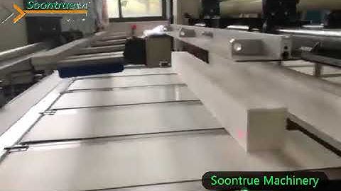 Facial tissue interfolding machine with auto transfer unit --- Soontrue Machinery