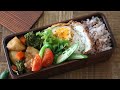 【お弁当作り】簡単２品おかずの鶏と彩り野菜の炒め物弁当bento＃565