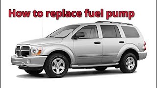 How To Replace And Reinstall A Fuel Pump On A 2005 Dodge Durango 5.7 L Engine Hemi Edition - DIY