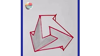 3d arrow illusions trick on paper