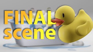 Ванна с утками в Blender 3D screenshot 2