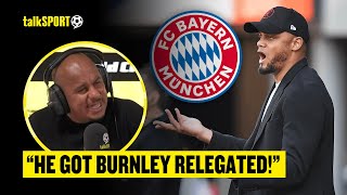 Gabby Agbonlahor QUESTIONS Bayern Munich Appointing RELEGATED Burnley Boss Vincent Kompany! 🤔👀⬇️