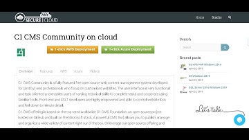 C1 CMS Community Deploy on Azure , AWS and Google Cloud Platform.