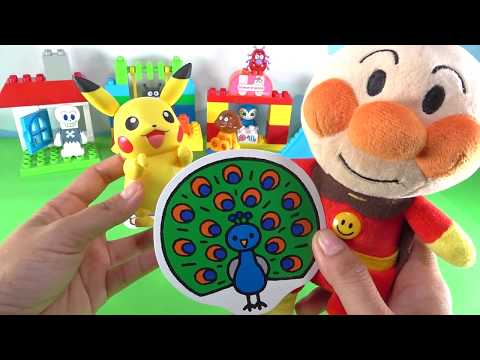 アンパンマン ポケモン ピカチュウ 英語 子供向けアニメテレビ♪英単語ゲーム♪anpanman baby english kids episodes japanese toys
