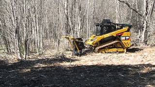 Caterpillar 299D XHP equipped with a SS Extreme disc mulcher attachment - Advanced Forest Equipment