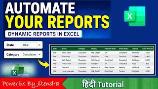 Create Dynamic Reports in Excel using FILTER Function Beginner to Advanced NO VBA