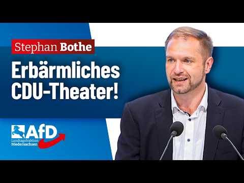 Pathetic CDU Political Theater! – Stephan Bothe (AfD)
