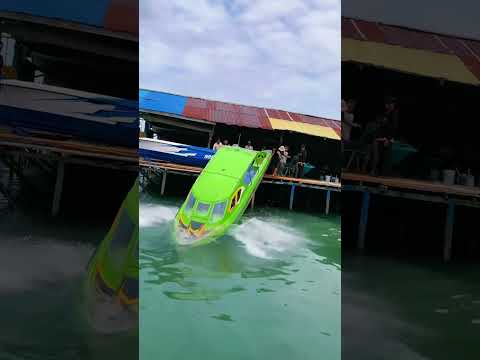 Boat pushed into the water for the first time