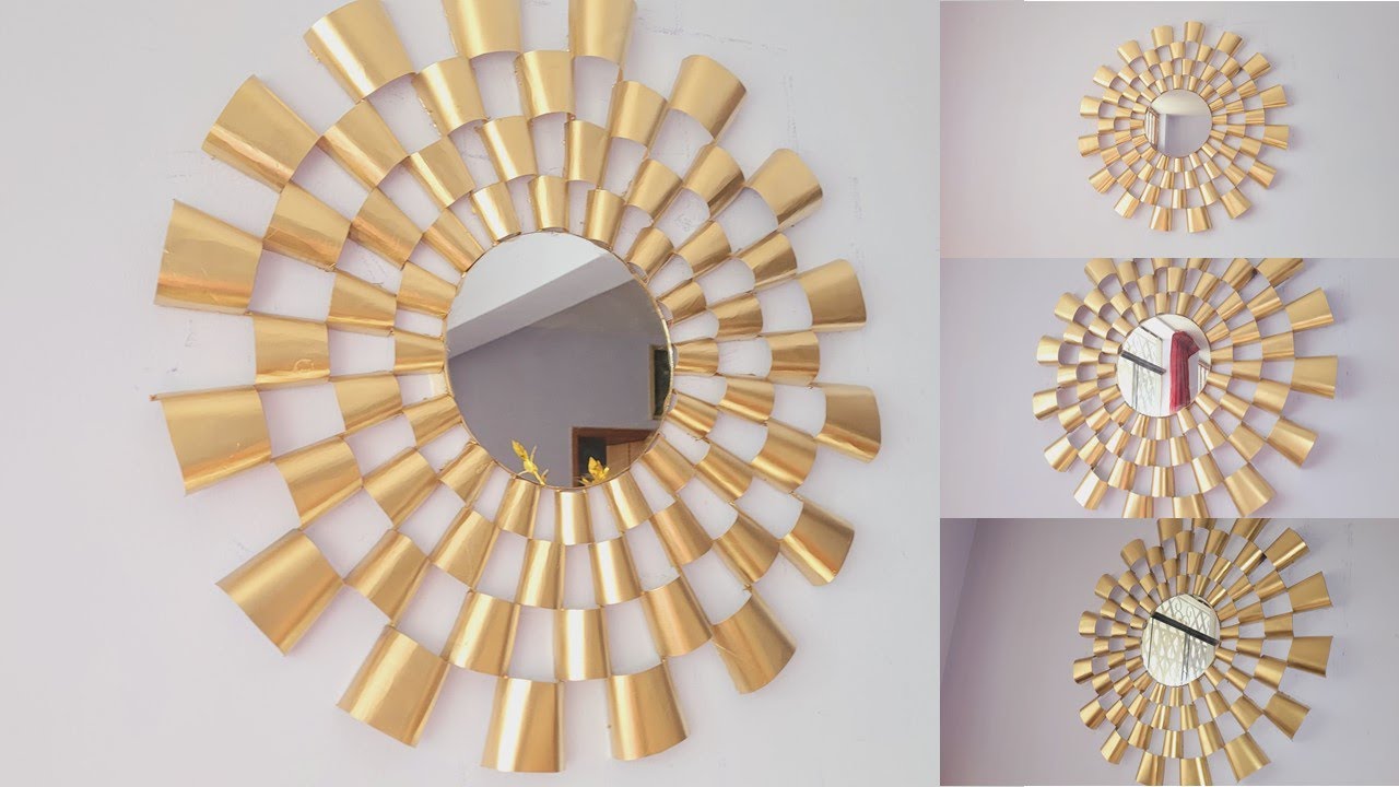 Espejo de láminas de cartulina, muy fácil.-  Cardboard sheet mirror, very easy.