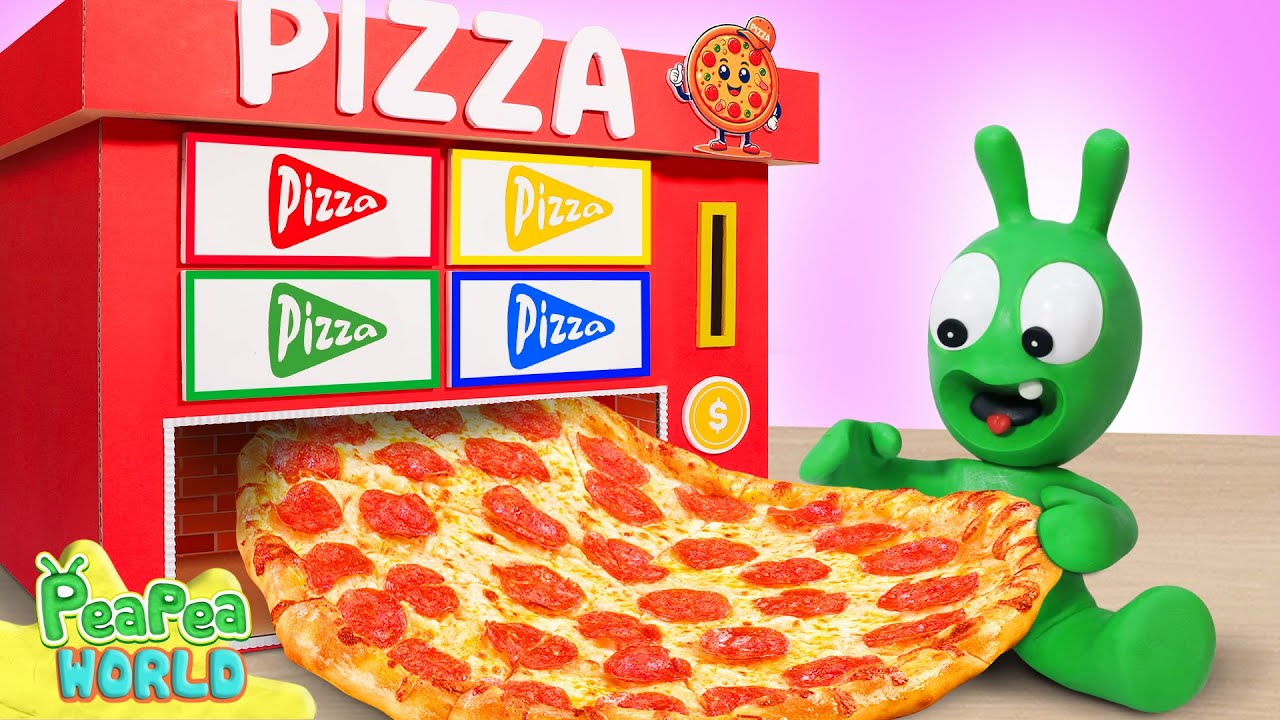 Pea Pea Learn to Cook Pizza 🍕 Funny Video Cartoon ❤️ Pea Pea World
