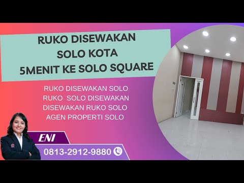 Ruko disewakan solo l disewakan ruko solo l Agen Properti Solo - YouTube