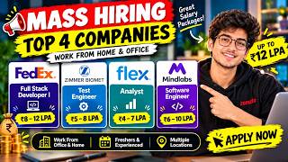 Latest Job Openings 2026 | Software Engineer, Full Stack & Analyst Jobs | 4 Companies Hiring