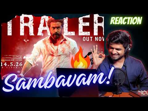 Karuppu Trailer Reaction - SAMBAVAM LOADING 🔥 | Suriya | RJ Balaji | Trisha | @SaiAbhyankkar
